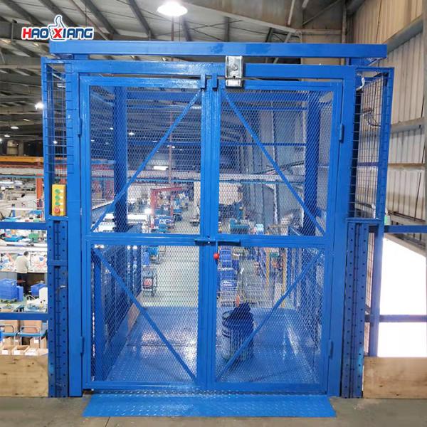 20 Ton Mezzanine Floor Goods Blue Lift Small Elevator For Goods