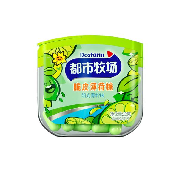 Lime Crispy Mints OEM Flavor Healthy Vitamin Sugar Free Mint Candy Manufacturer