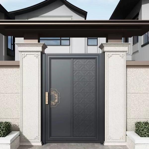 Security Design Anti Theft Aluminium Garden Gate Art Courtyard , Villa Front Door