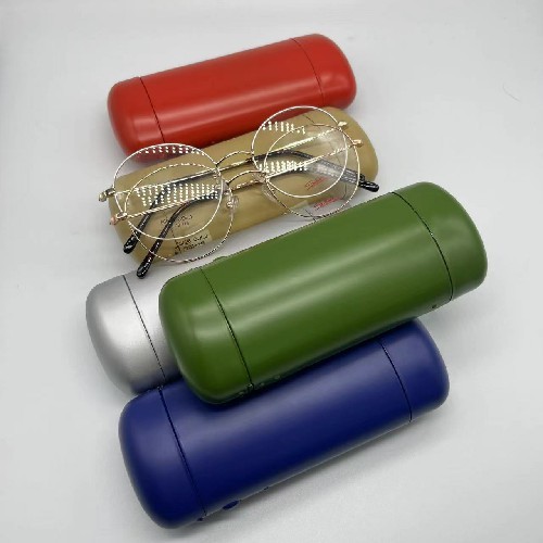 EVA Light Green Aluminum Sunglasses Storage Case Resist Compression Eyeglass