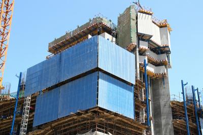 Hydraulic self climbing Wall Protection Panels without need of any crane