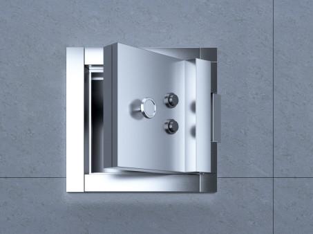 H2000mm W1000mm Fireproof Vault Door , Bank Safe Door With Alarm Device