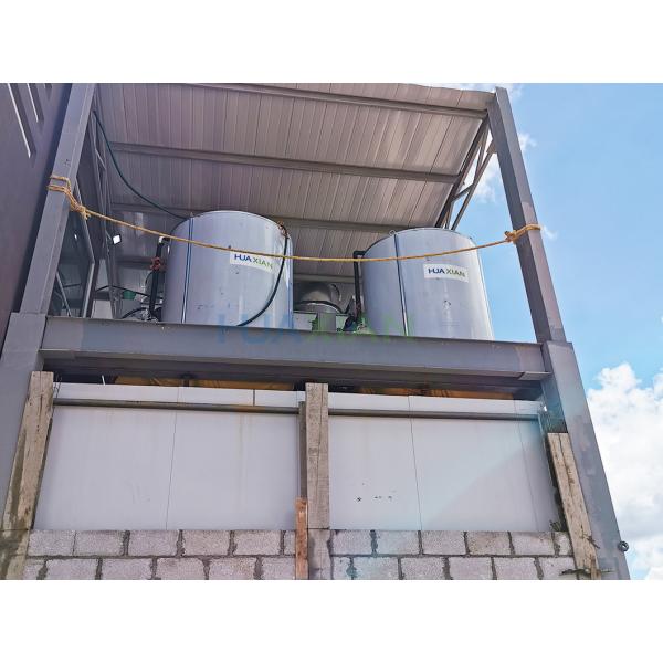 Industrial Flake Ice Machine 10 Ton Evaporative Fresh Water For Fishes