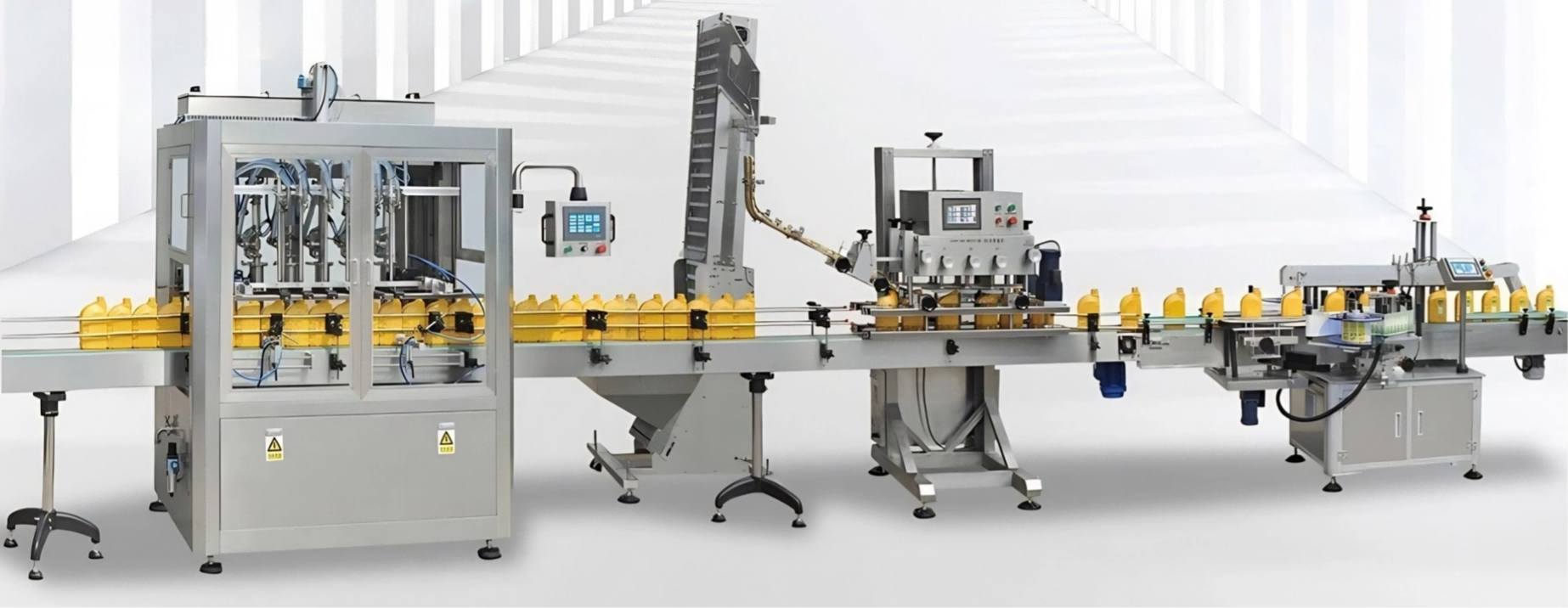Plastic Bottle Automatic Capping Sealing Machine for Pet Cap Screwing With Conveyor