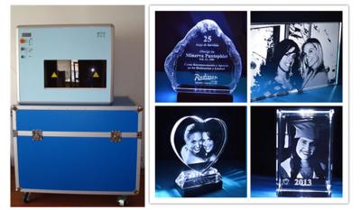 Single Phase Crystal 3D Laser Glass Sculpture Machine 4000HZ Engraving Speed