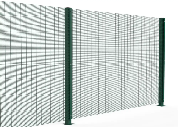 Anti Climb 358 Security Fence Panel Welded 4mm Mesh Powder Coated Finish
