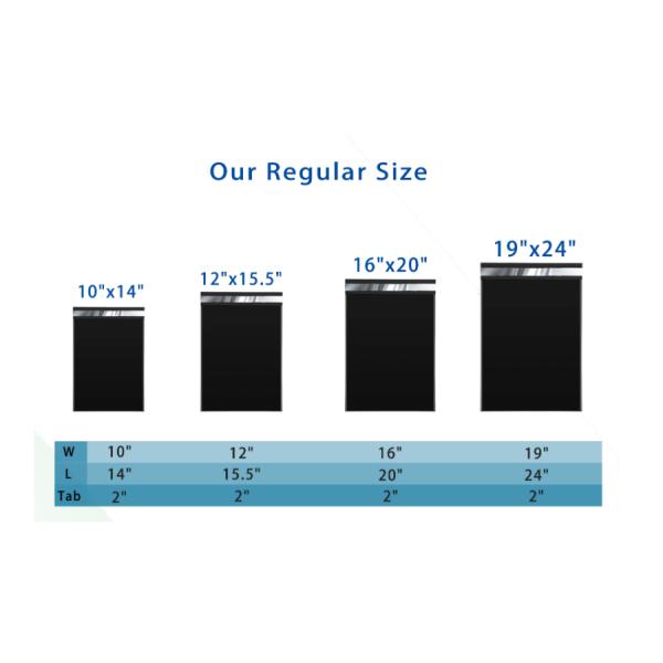 Custom Logo Black Poly Mailers Compostable For Express Shipping