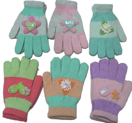Warmful and comfortable Fashion Leather Glove to protect children's hand in winnter