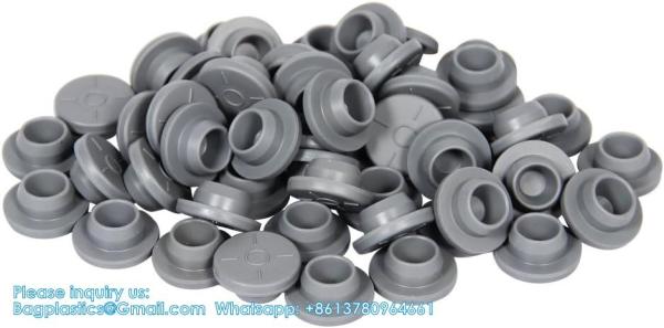 20mm Flip Top Caps Aluminum-Plastic Black Caps for Glass Vial Crimp Caps with White PTFE and Red Silicone Septa