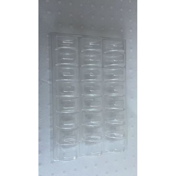 25 Macaron Plastic Trays with Food Grade PET 0.55mm Thickness and Reusable Design for Macaron Packaging