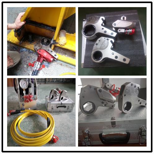 Low Profile Hydraulic Torque Wrench Set For Installation And Disassembly Bolts