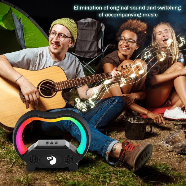 LED Light Outdoor Wireless Music Player Partybox Bass Portable Gift Boombox Speakers