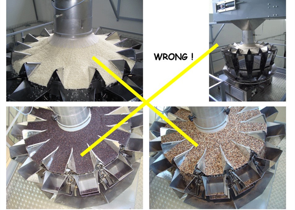 Weigher Multihead веся машины Multihead для хлопьев зерен Corns делает машину водостойким завалки