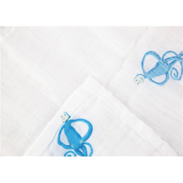 Organic Cotton Muslin Monogrammed Baby Blankets With Hanging Toy / Velcro Hands