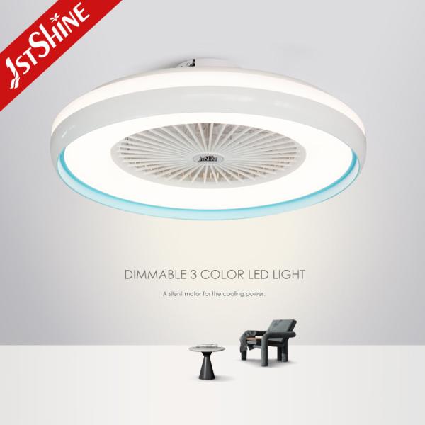 6 Escolha de velocidade 1stshine LED ventilador de teto com luz LED dimmable e controle inteligente APP