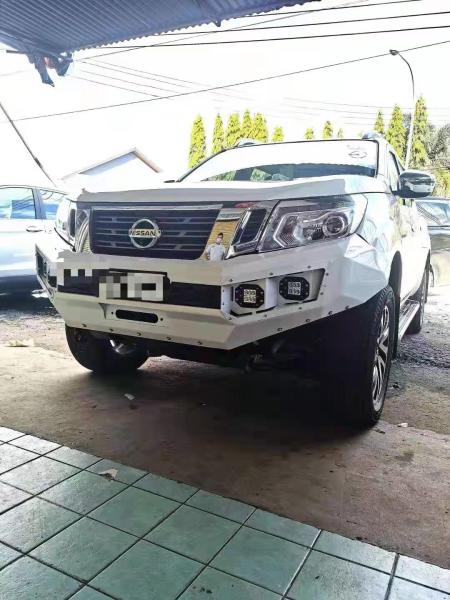 Black Nissan Navara NP300 Bull Bar OEM NO LOOP Heavy Duty Steel