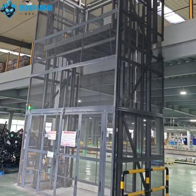 1-10m Customizable Single/Double Rail Cargo Lifting Lift Hydraulic Drive Warehouse Lift