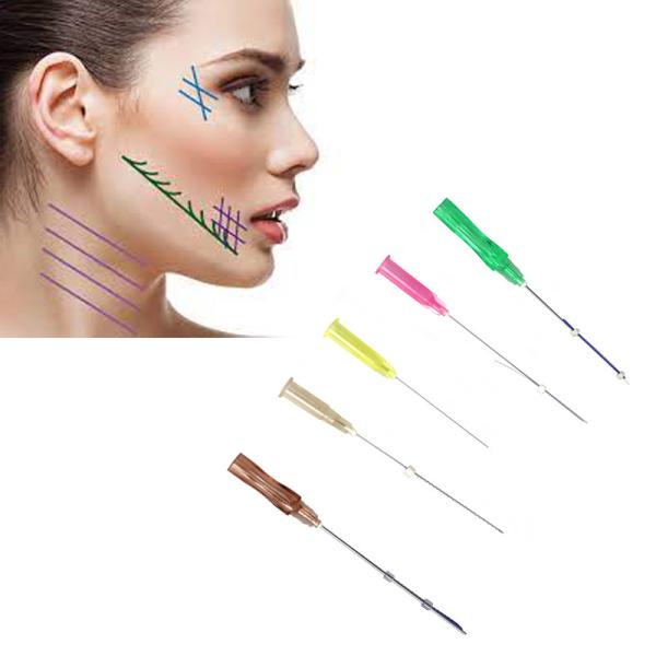 Face lift não cirúrgica absorvente da beleza que rosqueia mono 29G 50mm