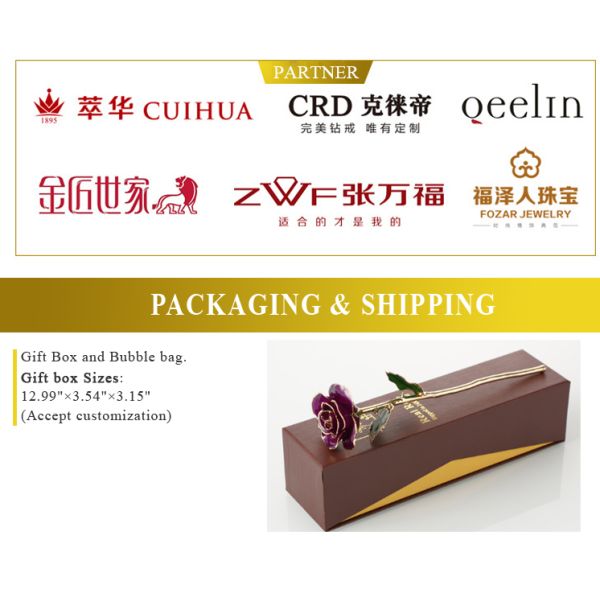 Wholesale High Quality 24K Gold Dipped Real Natural Rose  Artificial Roses for Valentines Day Gifts