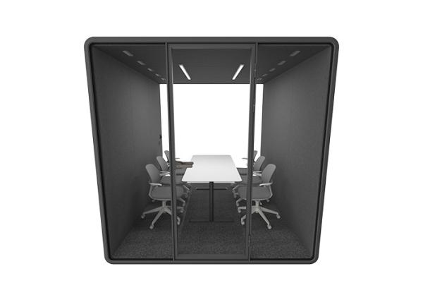 Novos materiais de escritório de construção de escritório removíveis cápsulas de escritório de seis lugares sala de conferências de negócios cabine de dormir