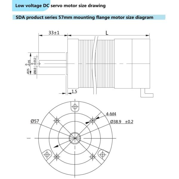 3000rpm Servo Motor 100w Low Voltage Stepping Micro Motor IP65
