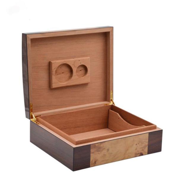 High Gloss Luxury Spanish Cedar Cigar Box With Humidity Regulation
