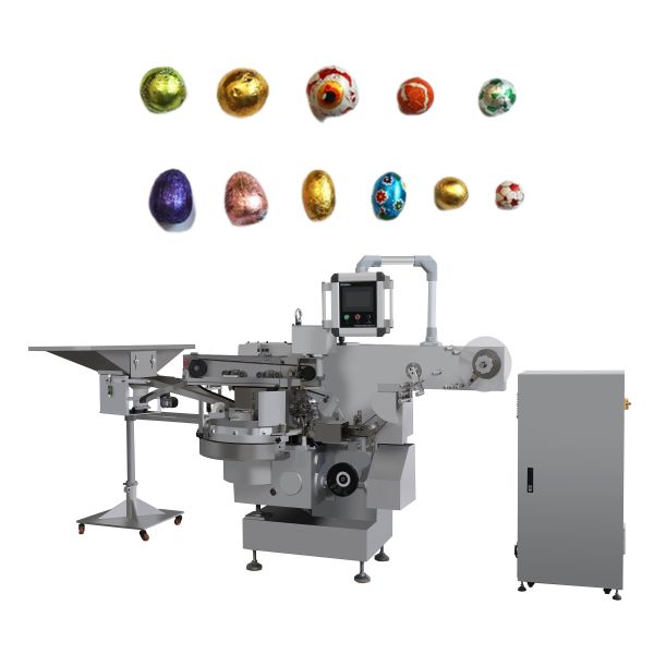 150Pcs/Min Chocolate Egg Foil Wrapping Machine Chocolate Wrapper Machine