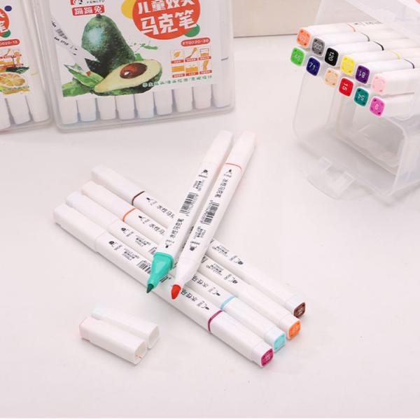 Student Painting Watercolor Art Marker Pen with Custom Logo and Dual-Side Writing