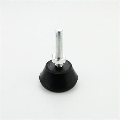 Copo de aço do pé do ABS preto de JY-1209A para a cremalheira de tubulação do OD 28mm