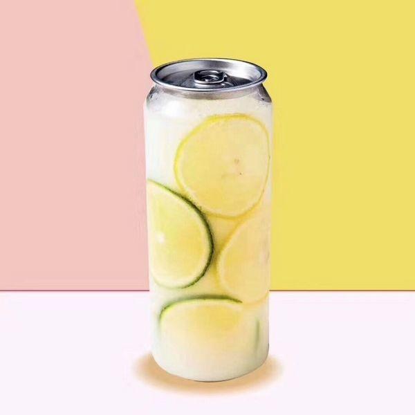 500ml 650ml PET Plastic Beverage Bottles With Aluminium Lid
