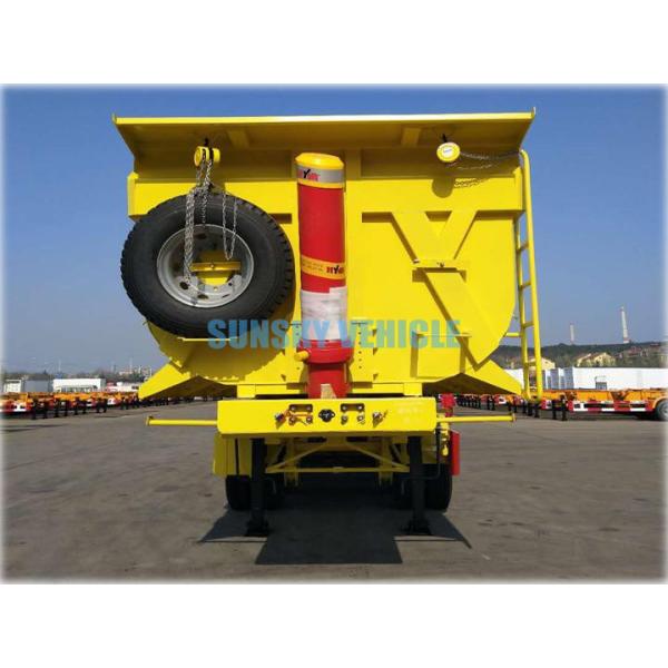 4 Axle 50 Tons Heavy Duty Tipper Trailer Spring Suspension