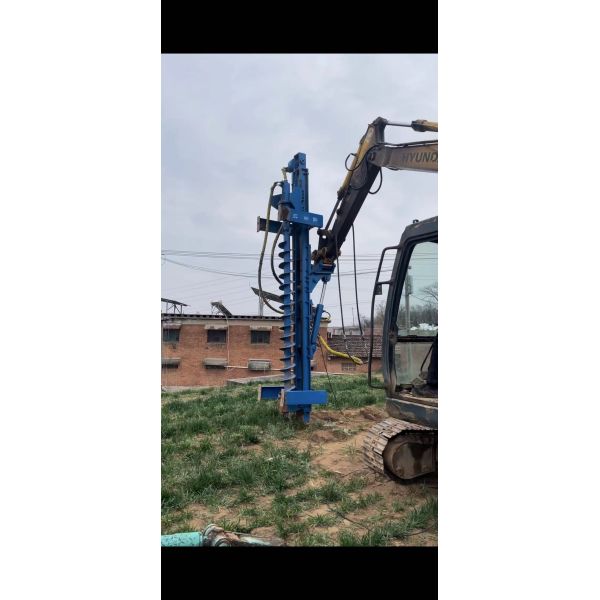 Hydraulic-Powered Excavator-Mounted DTH Drill Rig for Multifunctional Drilling with Max 20m Depth