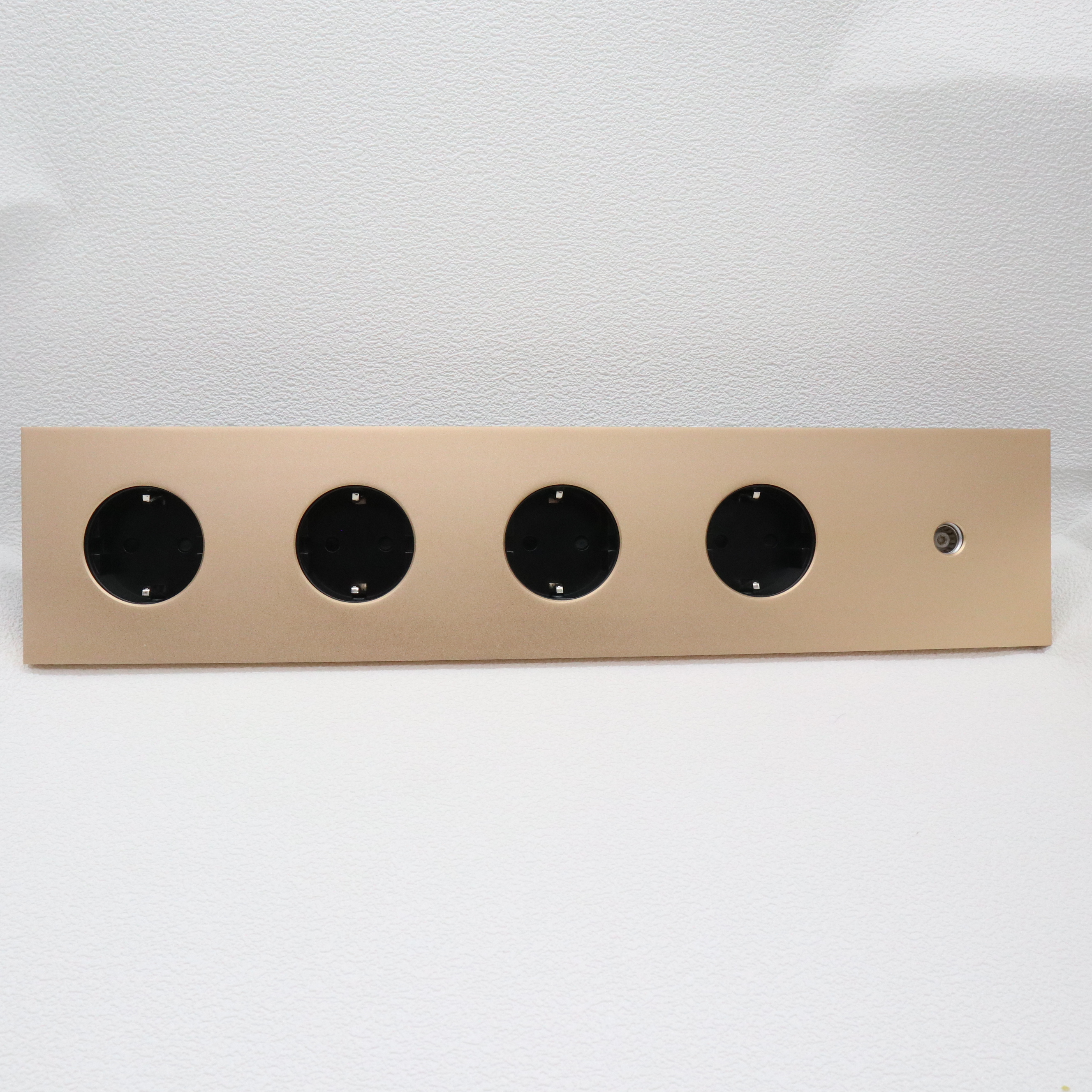 EASTKAME 15amp 125V US Decorator Duplex Electrical Wall Receptacle Switch Outlet Socket with Tamper Resistant Max Current 15a