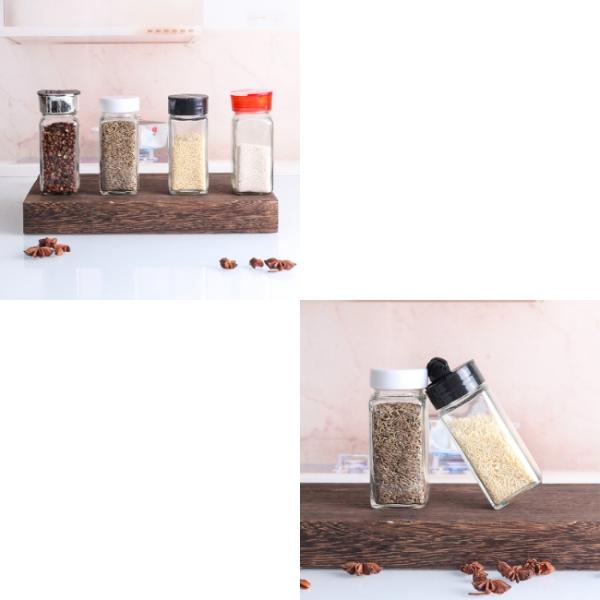 4oz Pepper Sealed Kitchen Condiment Food Glass Packaging 120ml Glass Jars