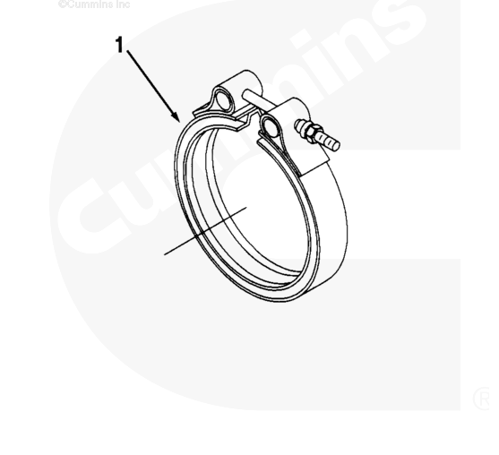 3896337 115774 V Band Clamp for Cummins M11 NT855 Exhaust Outlet Connection