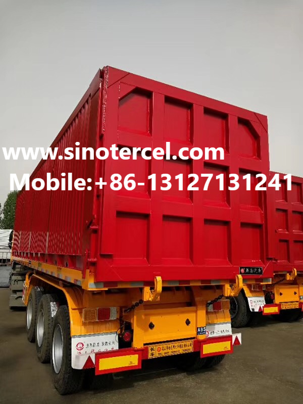 
40-60T Tipper Semi Trailer 3 Axles Semi Tipper Trailer
