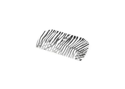 Modern Design Horse Grooming Comb Hot Stamping Flower / Zebra Pattern