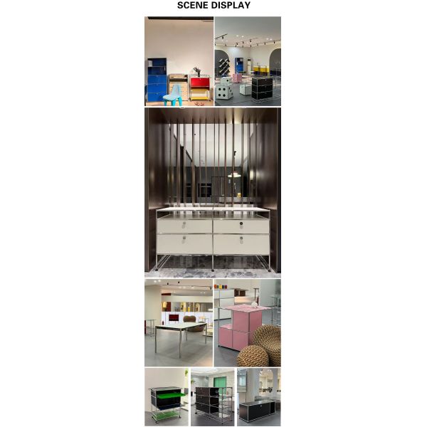 MOYI Large Storage Wall Unit Display Wine bar Divider Cabinet Designs Stainless Steel Console Modern Living Room Cabinet