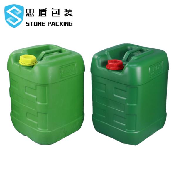 Plastic Tight Head 25L 5 Gallon Chemical Containers 63mm Rieke Opening