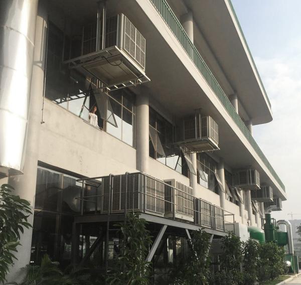 Industrial Eco Friendly Air Conditioner Lightweight Low Maintenance Polypropylene Body ﻿