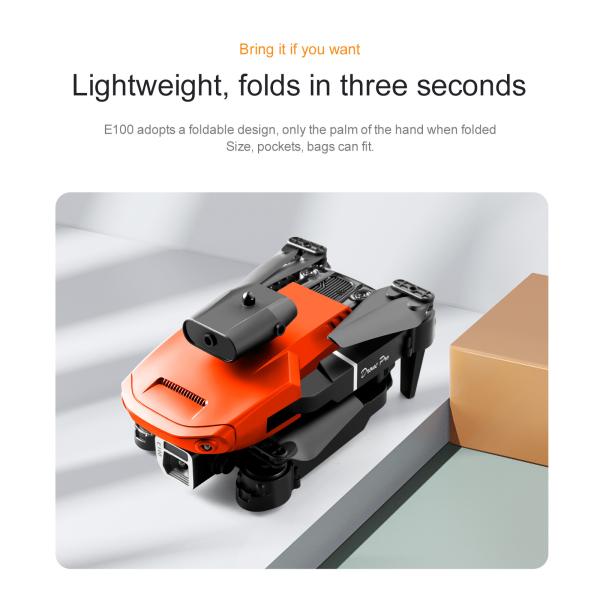 E100 Drone de inspecção de infraestruturas, controlo remoto, detecção de obstáculos