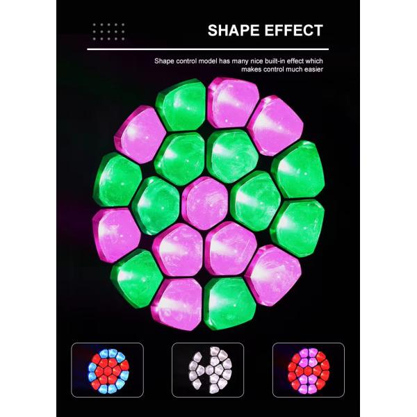 LED DJ Disco 19X40W Bee Eye RGBW 4in1 Wash Zoom Moving Head Light 19*40W Wash Light