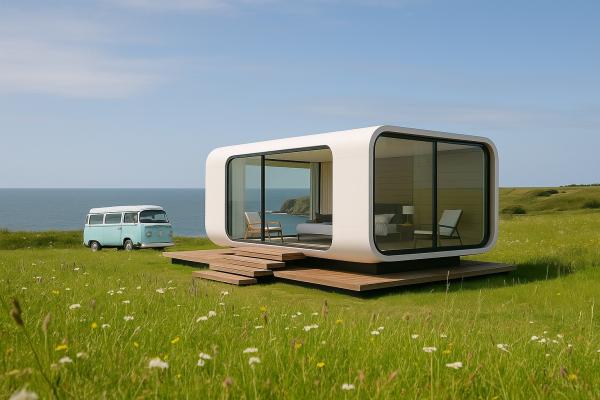 Soundproof OEM ODM Modular Private Office Pods Outdoor Capsule For Exterior Garden Backyard