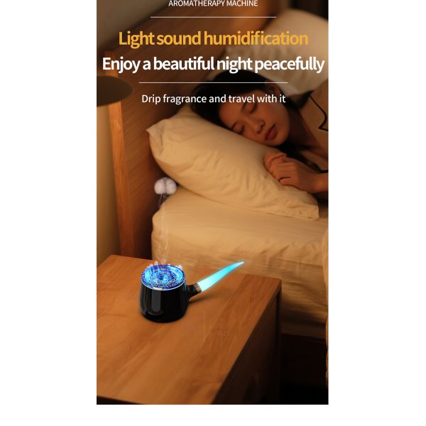 Ultrasonic Home Use Air Aroma Essential Oil Diffuser With Colorful Ambient Light