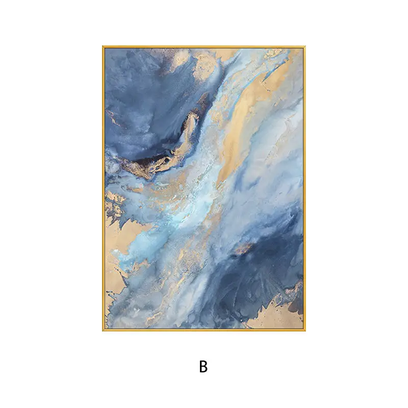 Handpainted Abstract Canvas Landscape Oil Painting Modern Style Wall Hanging Decor Art