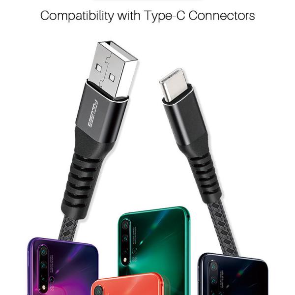 1m 2m 3m OEM USB 3.1 Gen 1 Cable Type C To Type C Charging Cable 5A 100W