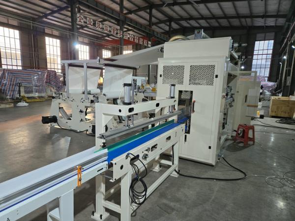 No Need Hand Touch V Fold Carton Box Drawing Facial Tissue Paper Making Machine Production Line