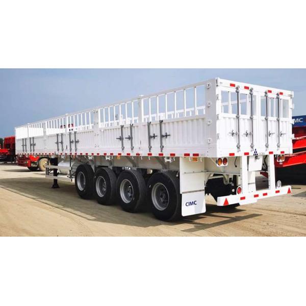 China CIMC 4 Axle 80 Tonnes Fence Cargo Truck Trailer