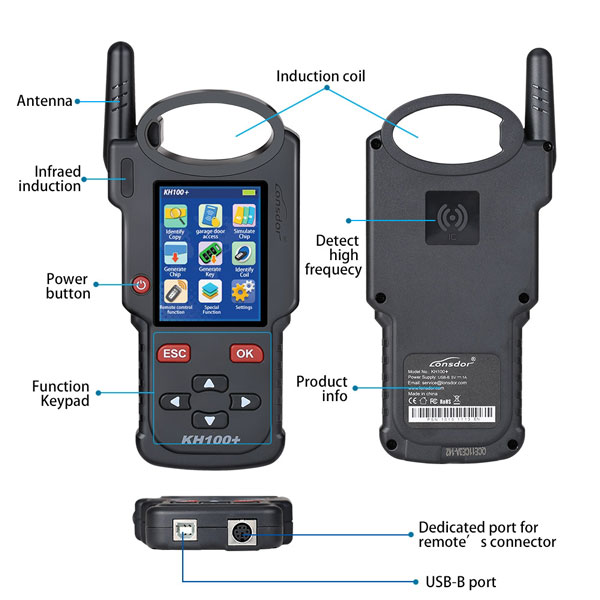 Handheld Car Key Programmer Lonsdor KH100+ Remote Smart Key Programmer