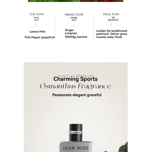 30mL Spray Men's Perfume Gift Box 3-Piece Durable Eau de Toilette by Azure Men's Scent